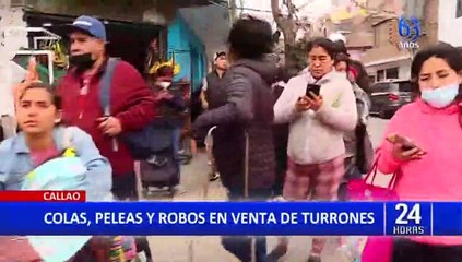 Continúa caos y largas filas para comprar turrones a bajo precio