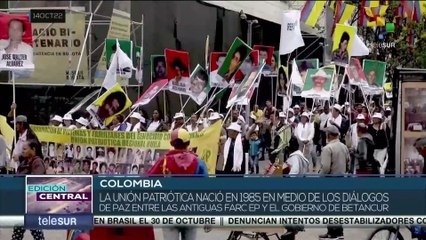 Integrantes de la Unión Patriótica en Colombia exigen justicia, reparación y no repetición