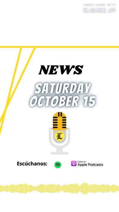 News Saturday 15 october