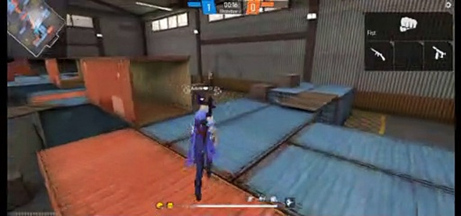 Free fire op Gameplay Lone wolf mode full gameplay 1vs1