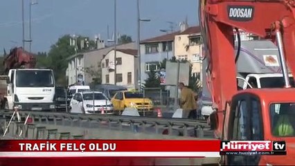 HALİÇ'TE TRAFİK FELÇ OLDU