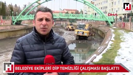 Porsuk çayı'nda dip temizliği başlatıldı