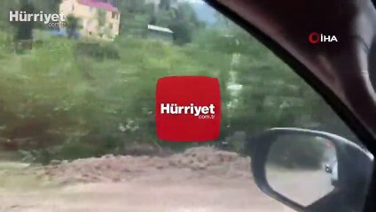 Giresun'da sel felaketini anlatan en ilginç kare