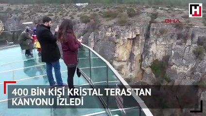 Karabük’te 400 bin kişi Kristal Teras'tan kanyonu izledi