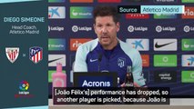 Simeone says it's all professional in João Félix drama