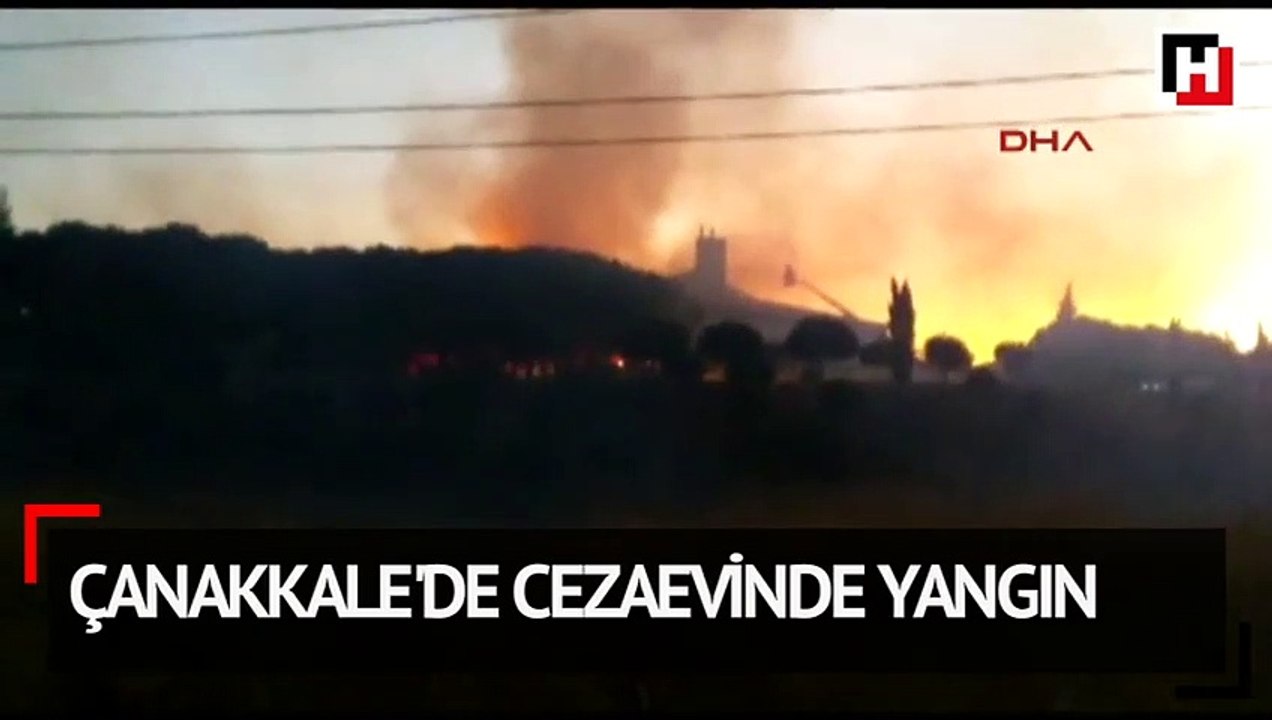 Çanakkale'de cezaevinde yangın