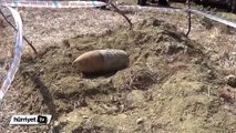 Çanakkale'de patlamamış top mermisi bulundu