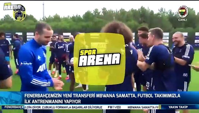 Fenerbahçe'de Samatta takımla tanıştı, Caner Erkin kahkahalara boğuldu