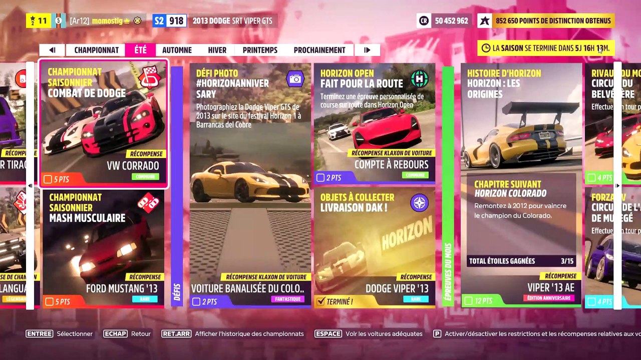 Forza Horizon 5 défi photo festival horizon 1 à barrancas del cobre