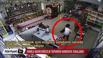 Kuşadası'ndaki hamile kadının hırsızlık anı kamerada