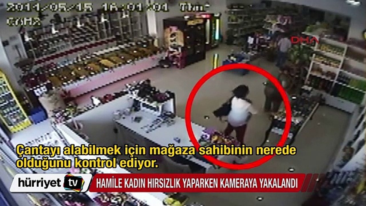 Kuşadası'ndaki hamile kadının hırsızlık anı kamerada