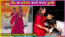 Shraddha Arya DANCES With Ankita Lokhande | Rahul Touches Disha's Feet Karwa Chauth Special