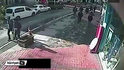 Çocuğa çarpma anı kamerada