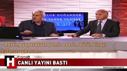 GENEL YAYIN YÖNETMENİ İLE TARTIŞTI CANLI YAYINI BASTI