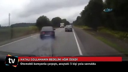 Hatalı sollamanın bedelini ağır ödediler