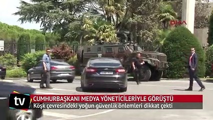 Cumhurbaşkanı Erdoğan medya yöneticilerini kabul etti