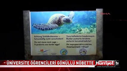 SABAHA KADAR PLAJDA BÖYLE NÖBET TUTTULAR