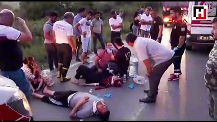 Çatalca'da midibüs devrildi: 23 yaralı