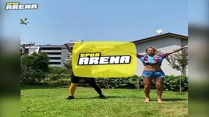 Jose Sosa'nın eşi Carolina Alurralde horon öğrenmeye başladı