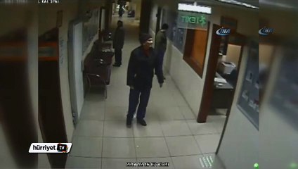 Doktorun çay parasını çalan hırsız kamerada