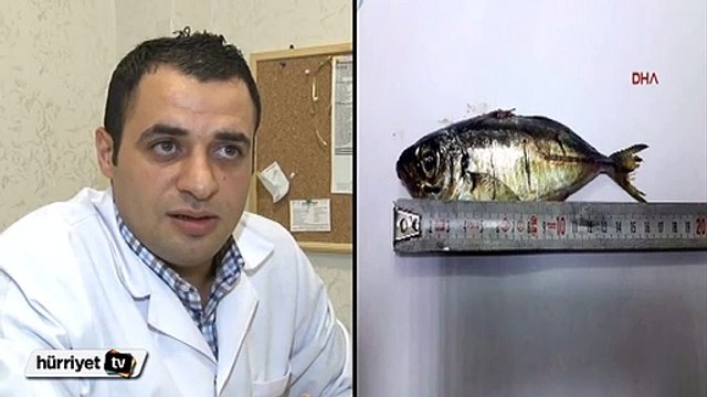 Canlı balığı 'şifa olsun' diye yutunca ölümden döndü