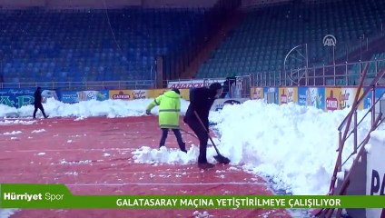 Rize Stadı Galatasaray maçına yetiştirilmeye çalışılıyor