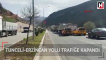 Çatışma çıktı, Tunceli-Erzincan karayolu trafiğe kapandı