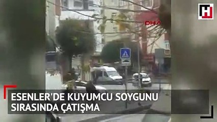 Esenler'de kuyumcu soygunu sırasında çatışma