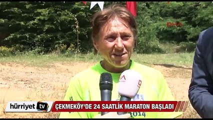 ÇEKMEKÖY'DE 24 SAATLİK MARATON BAŞLADI