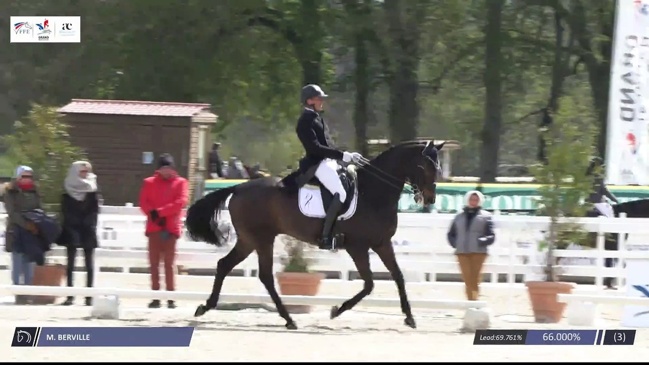 Grand National FFE - AC Print - Dressage  | Haras de Jardy (FRA) | Mathieu BERVILLE | QOUROS DES JUBERTINES