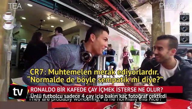 Vatandaş Ronaldo kafeye giderse!
