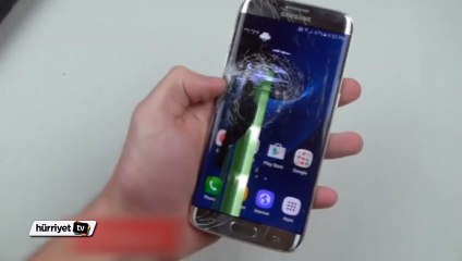 Samsung Galaxy S7'yi çekiçle test etti