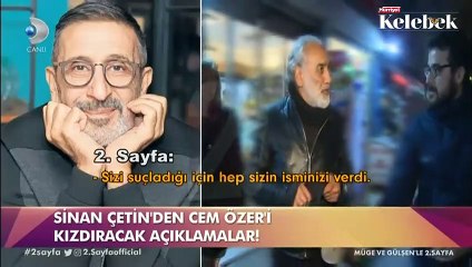 Bir açıklama da Sinan Çetin'den