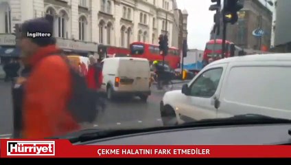 Çekme halatını fark etmeyince...