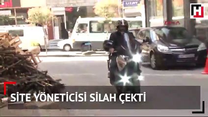 Aidat tartışmasında polis site yöneticisi silahını çekti: 'Seni sererim'