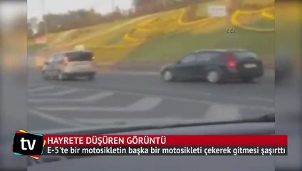 İstanbul trafiğinde hayrete düşüren görüntü