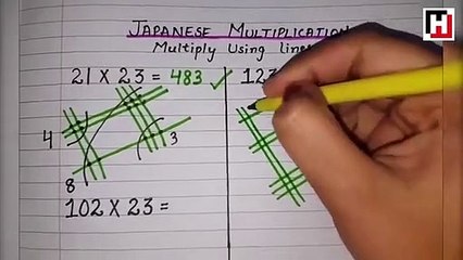 Paylaşım rekoru kıran Japon usulü çarpma işlemi!