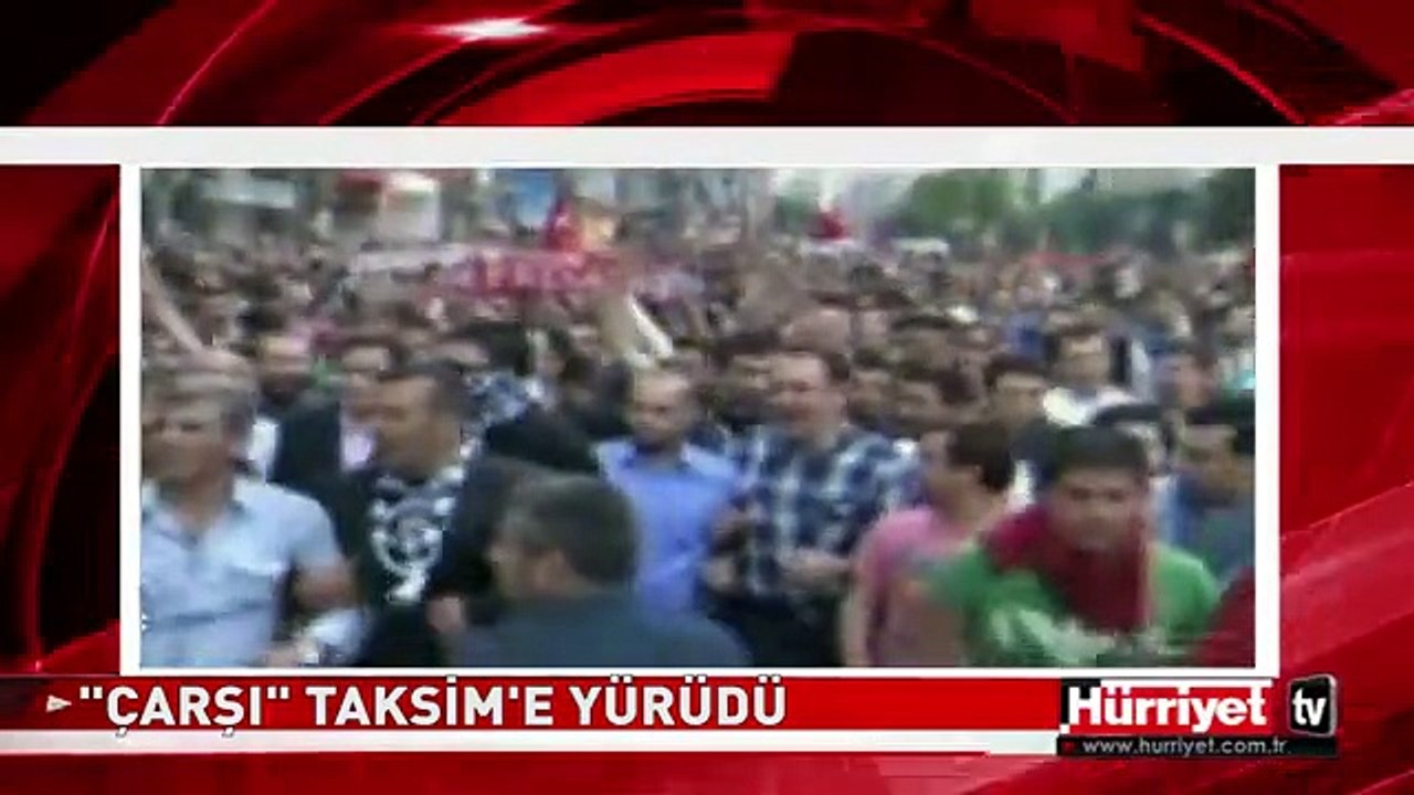 ÇARŞI GEZİ PARKI İÇİN TAKSİM'DE