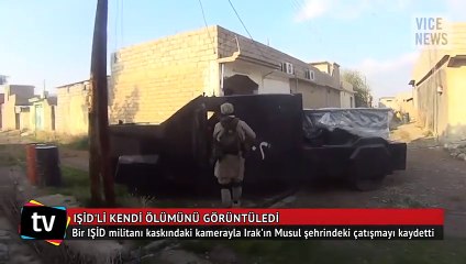 IŞİD'li kendi ölümünü görüntüledi!
