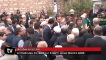 Tabutunu Erdoğan omuzladı