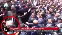 Şehit cenazesinde CHP lideri Kılıçdaroğlu'na yumurtalı saldırı