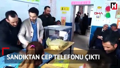 Kars'ta sandıktan cep telefonu çıktı