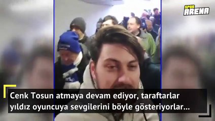 Everton'lı taraftarların Cenk Tosun sevgisi!