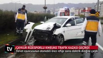 Çaykur Rizesporlu Kweuke trafik kazası geçirdi