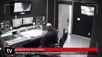 Ünlü şarkıcının yüzünde telefon patladı