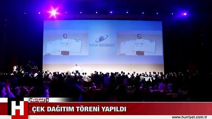 ÇEK DAĞITIM TÖRENİ YAPILDI