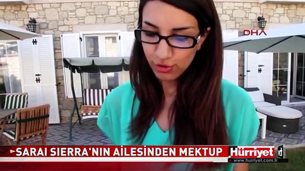SARAI SIERRA'NIN ACILI AİLESİNDEN KATİL ZANLISINA MEKTUP