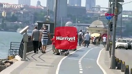 İstanbul Üsküdar'da sahilde çekirdek yemek yasaklandı