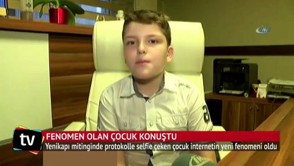 Çektiği selfielerle fenomen olan çocuk konuştu