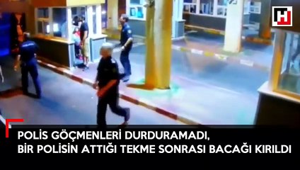 Polis göçmenleri durduramadı